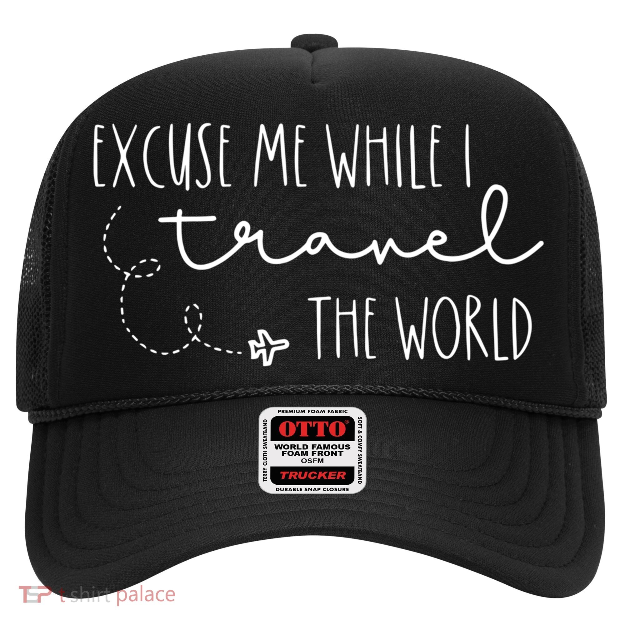 Excuse Me While I Travel The World! Funny Christmas Costume Meaningful Gift Hat