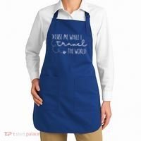 Excuse Me While I Travel The World! Funny Christmas Costume Meaningful Gift Apron thumb 2