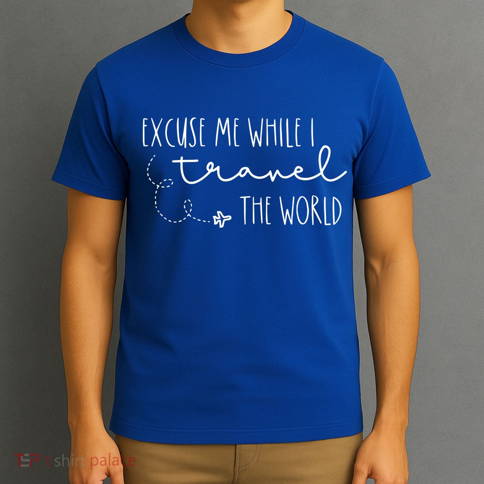 Excuse Me While I Travel The World! Funny Christmas Costume Meaningful Gift T-Shirt