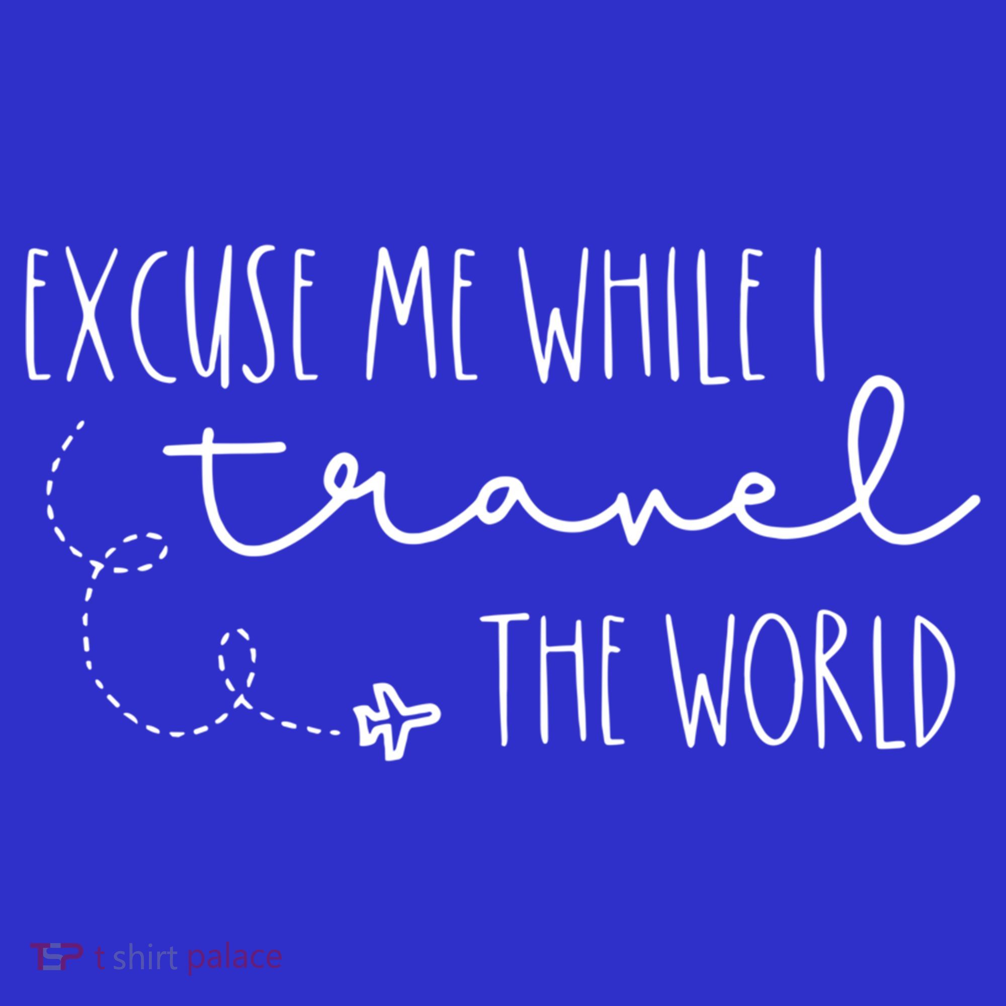 Excuse Me While I Travel The World! Funny Christmas Costume Meaningful Gift Polo