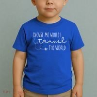 Excuse Me While I Travel The World! Funny Christmas Costume Meaningful Gift Toddler T-Shirt thumb 2