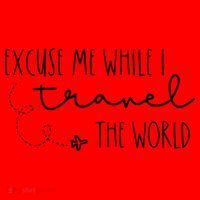 Excuse Me While I Travel The World! Funny Christmas Costume Meaningful Gift Santa Hat thumb 1