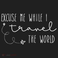 Excuse Me While I Travel The World Tumbler thumb 3