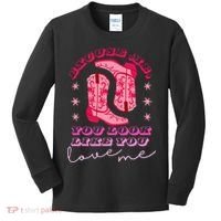 Excuse Me You Look Like You Love Me Kids Long Sleeve Shirt thumb 0