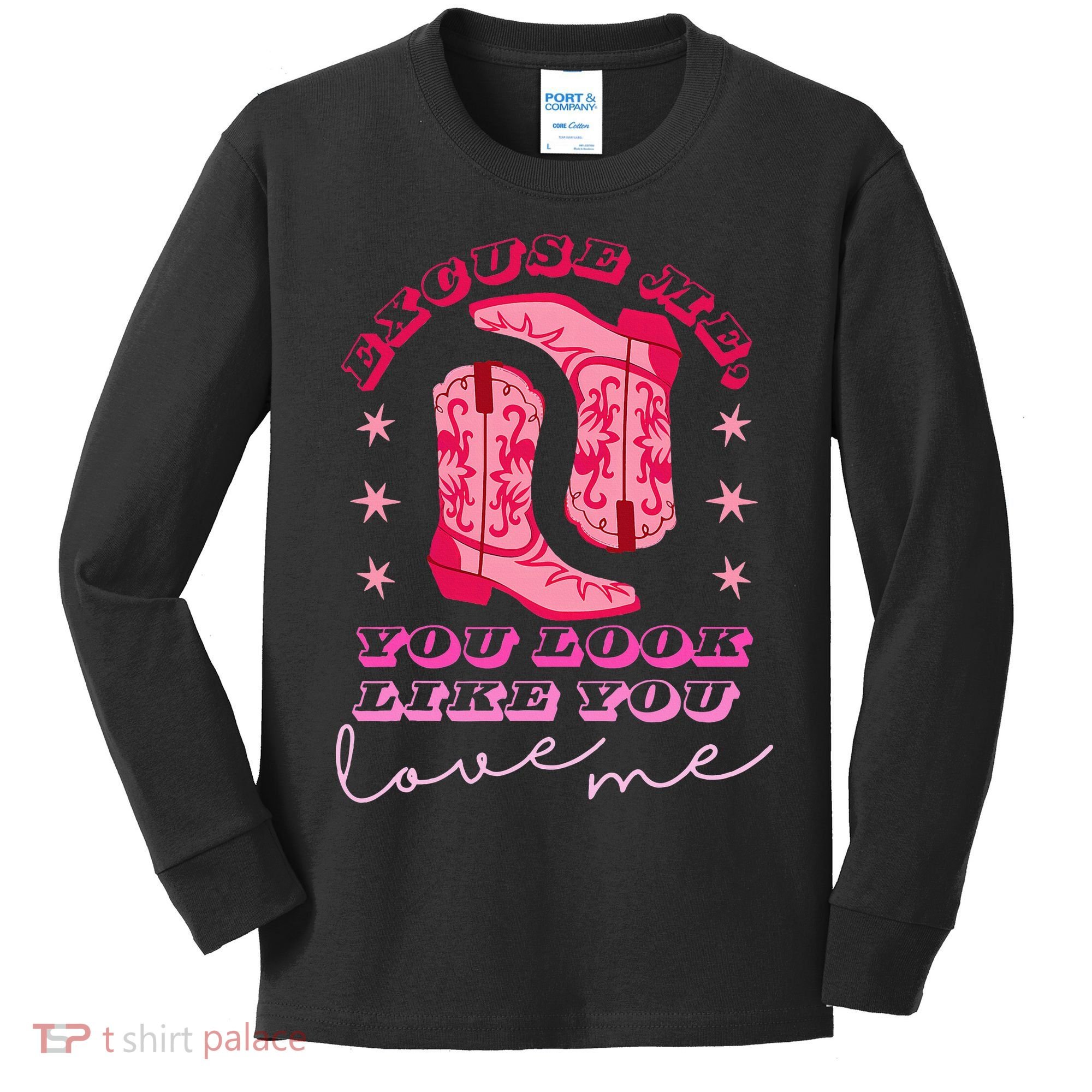 Excuse Me You Look Like You Love Me Kids Long Sleeve Shirt