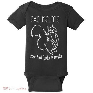 Excuse Me Your Bird Feeder Is Empty Baby Bodysuit