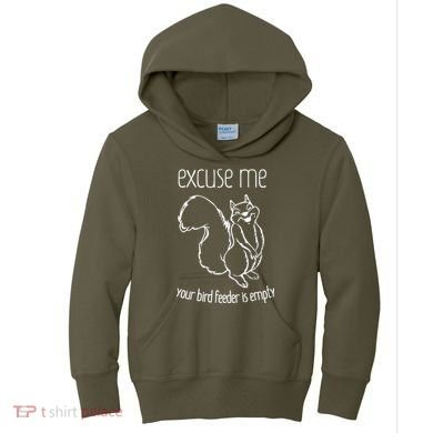 Excuse Me Your Bird Feeder Is Empty Kids Hoodie