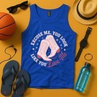 Excuse Me You Look Like You Love Me Tank Top thumb 4