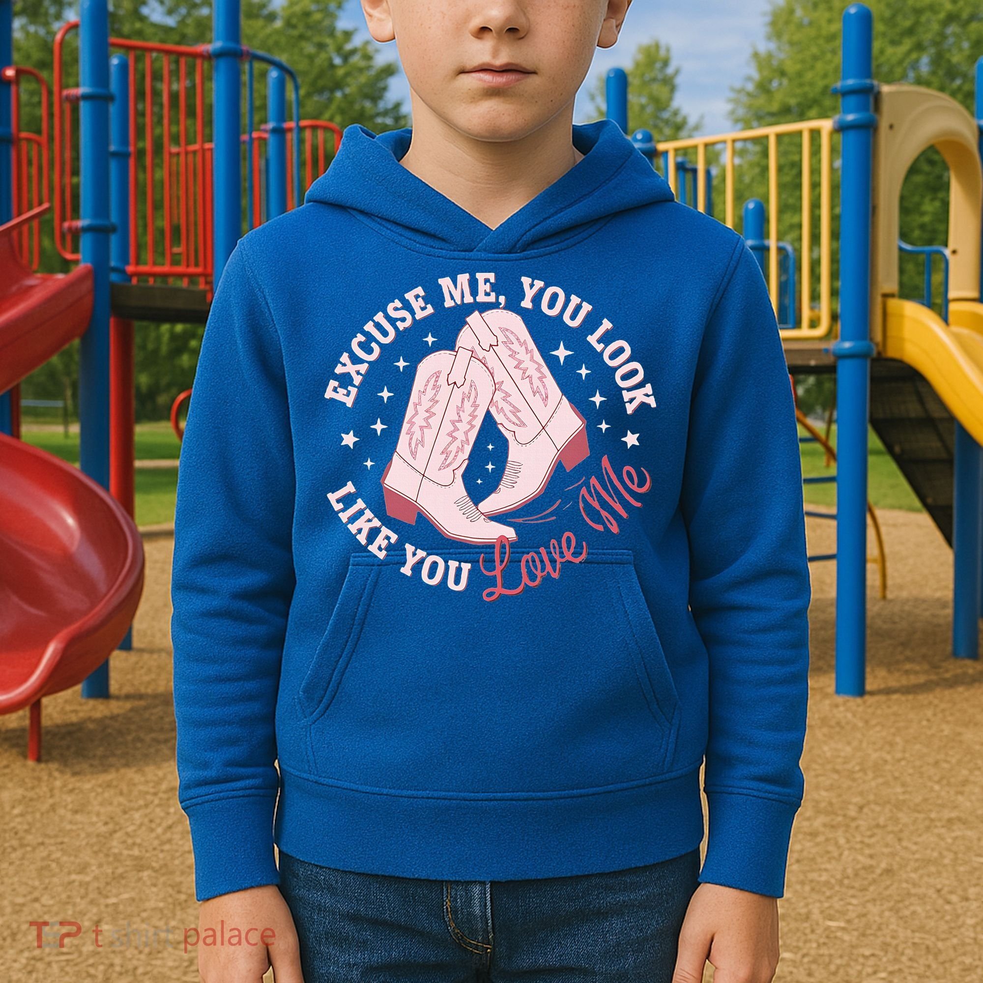 Excuse Me You Look Like You Love Me Kids Hoodie