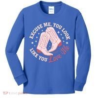 Excuse Me You Look Like You Love Me Kids Long Sleeve Shirt thumb 0