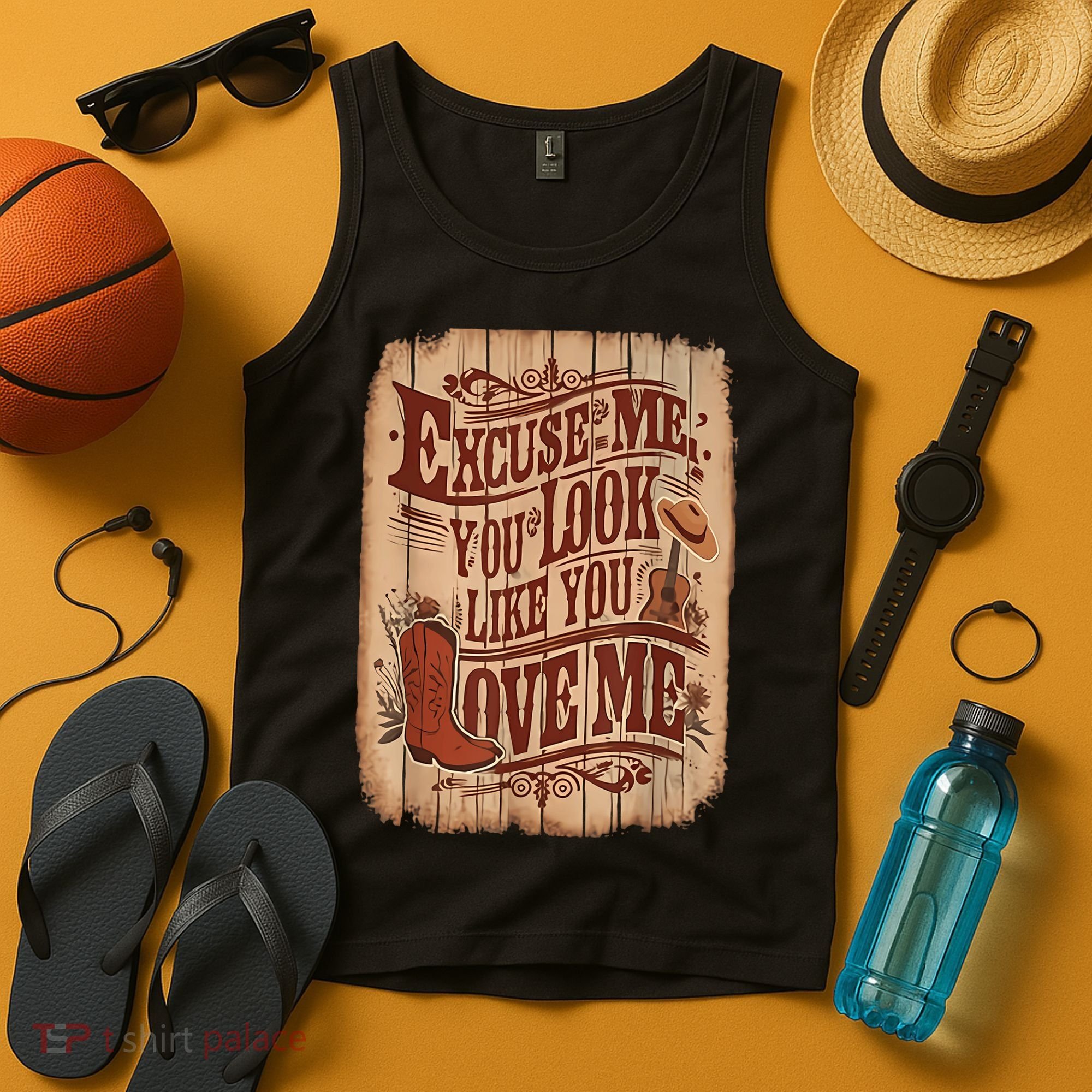 Excuse Me You Look Like You Love Me Western Tank Top