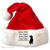Every Meal You Make Every Bite You Take Watching You Dog Santa Hat thumb 0