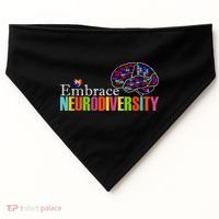 Embrace Neurodiversity Autism Awareness Month USA-Made Doggie Bandana thumb 0