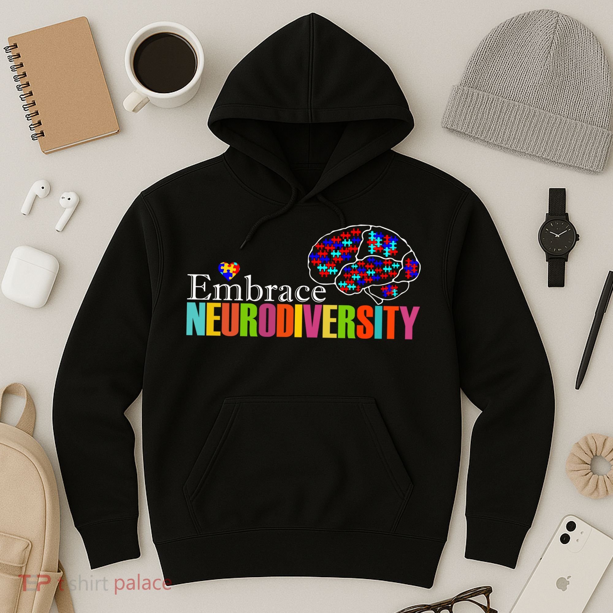 Embrace Neurodiversity Autism Awareness Month Hoodie