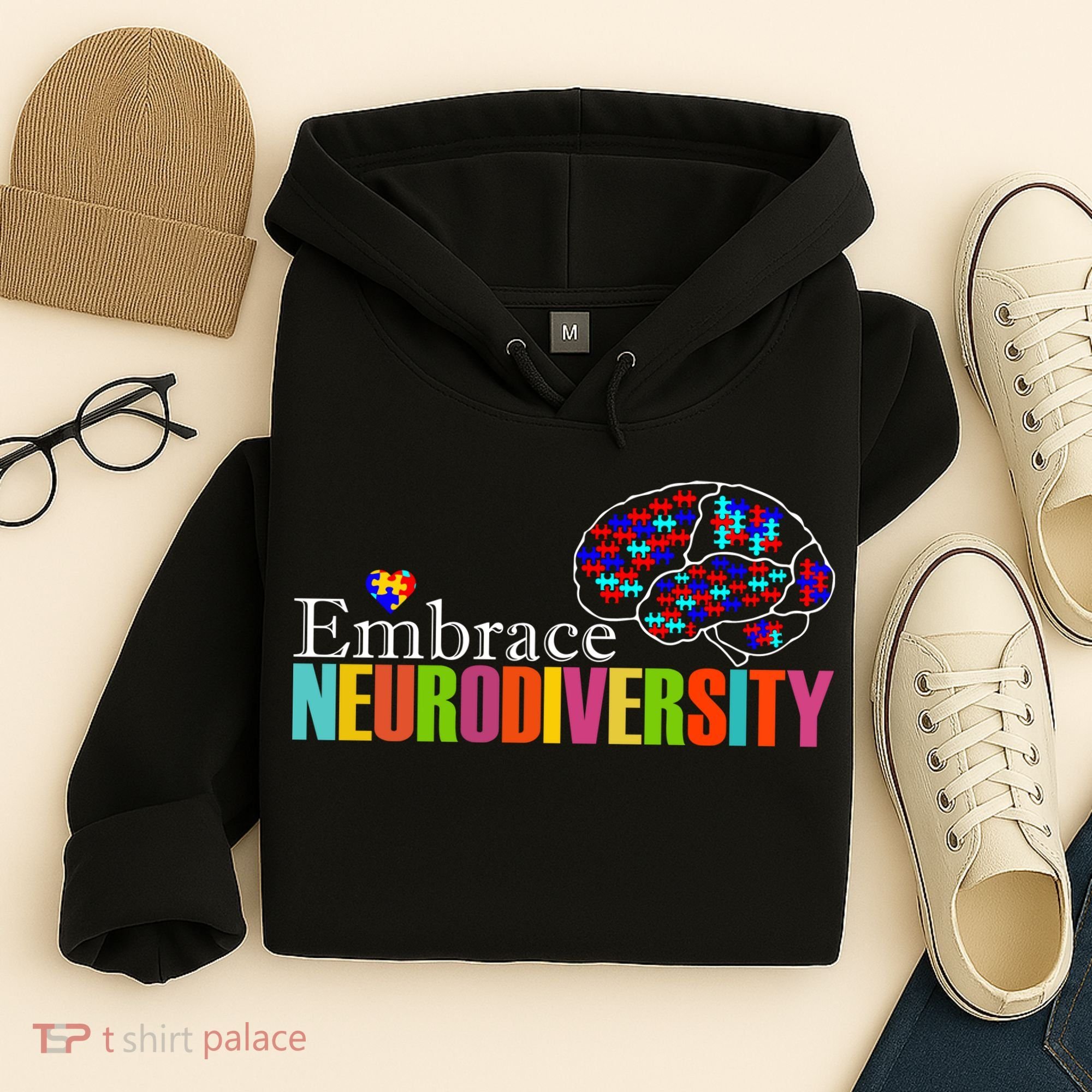 Embrace Neurodiversity Autism Awareness Month Hoodie