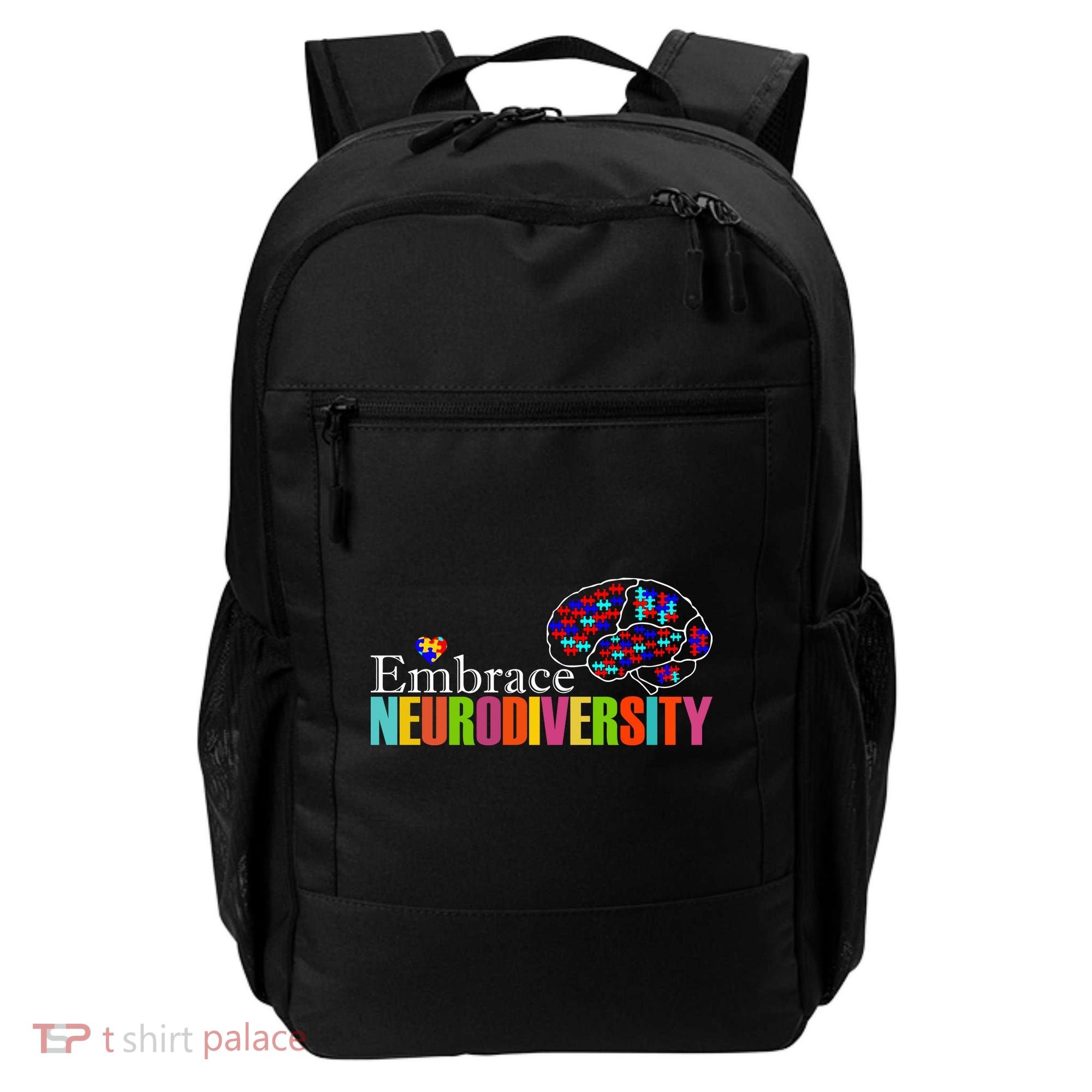 Embrace Neurodiversity Autism Awareness Month Backpack