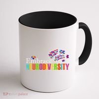 Embrace Neurodiversity Autism Awareness Month Coffee Mug thumb 1
