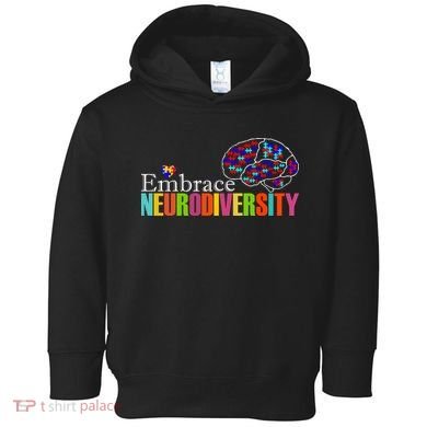 Embrace Neurodiversity Autism Awareness Month Toddler Hoodie