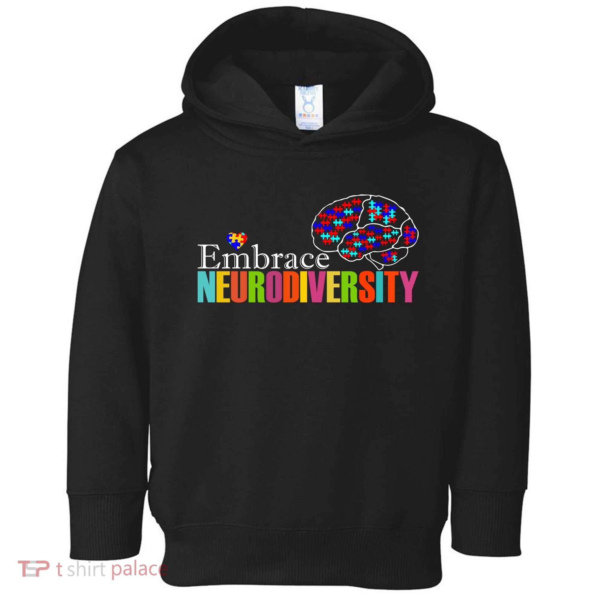 Embrace Neurodiversity Autism Awareness Month Toddler Hoodie