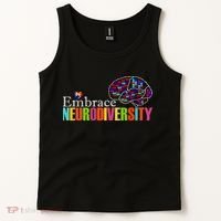 Embrace Neurodiversity Autism Awareness Month Tank Top thumb 2
