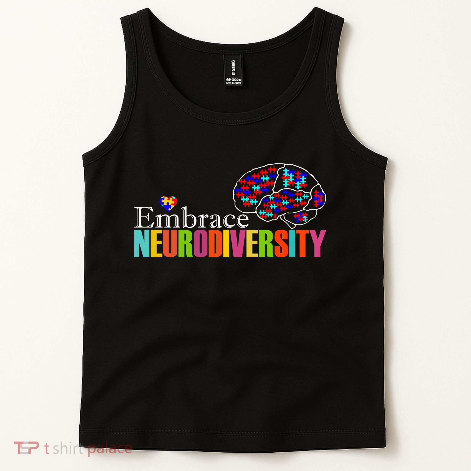 Embrace Neurodiversity Autism Awareness Month Tank Top