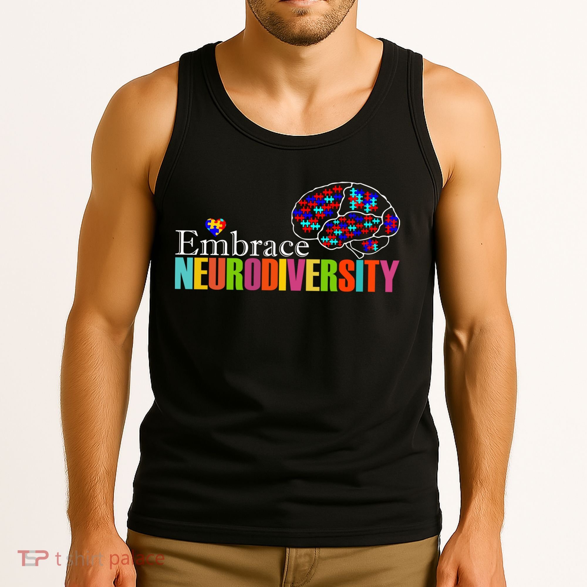 Embrace Neurodiversity Autism Awareness Month Tank Top