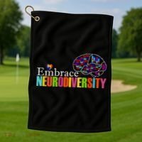 Embrace Neurodiversity Autism Awareness Month Golf Towel thumb 1