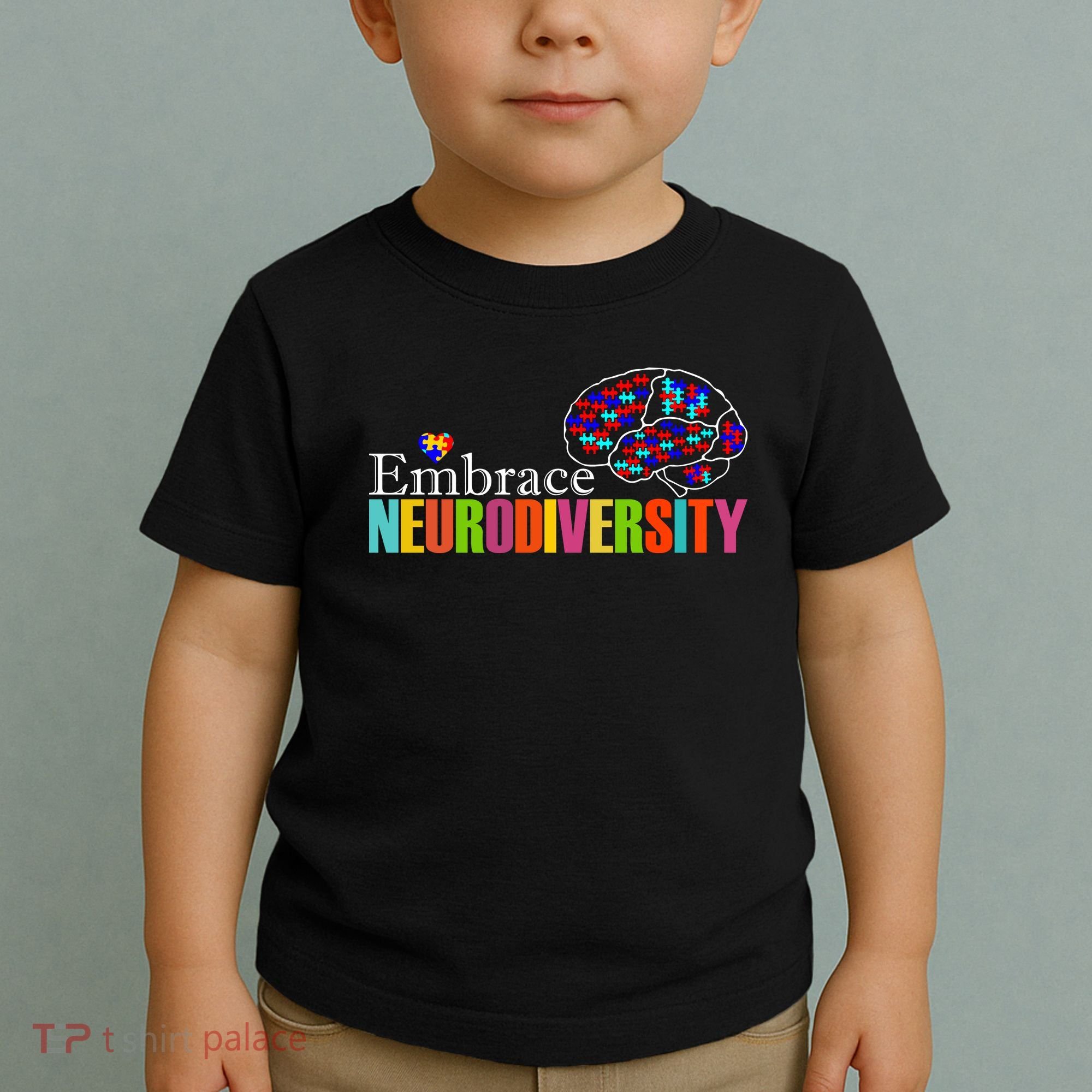 Embrace Neurodiversity Autism Awareness Month Toddler T-Shirt