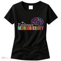 Embrace Neurodiversity Autism Awareness Month Women's T-Shirt thumb 0