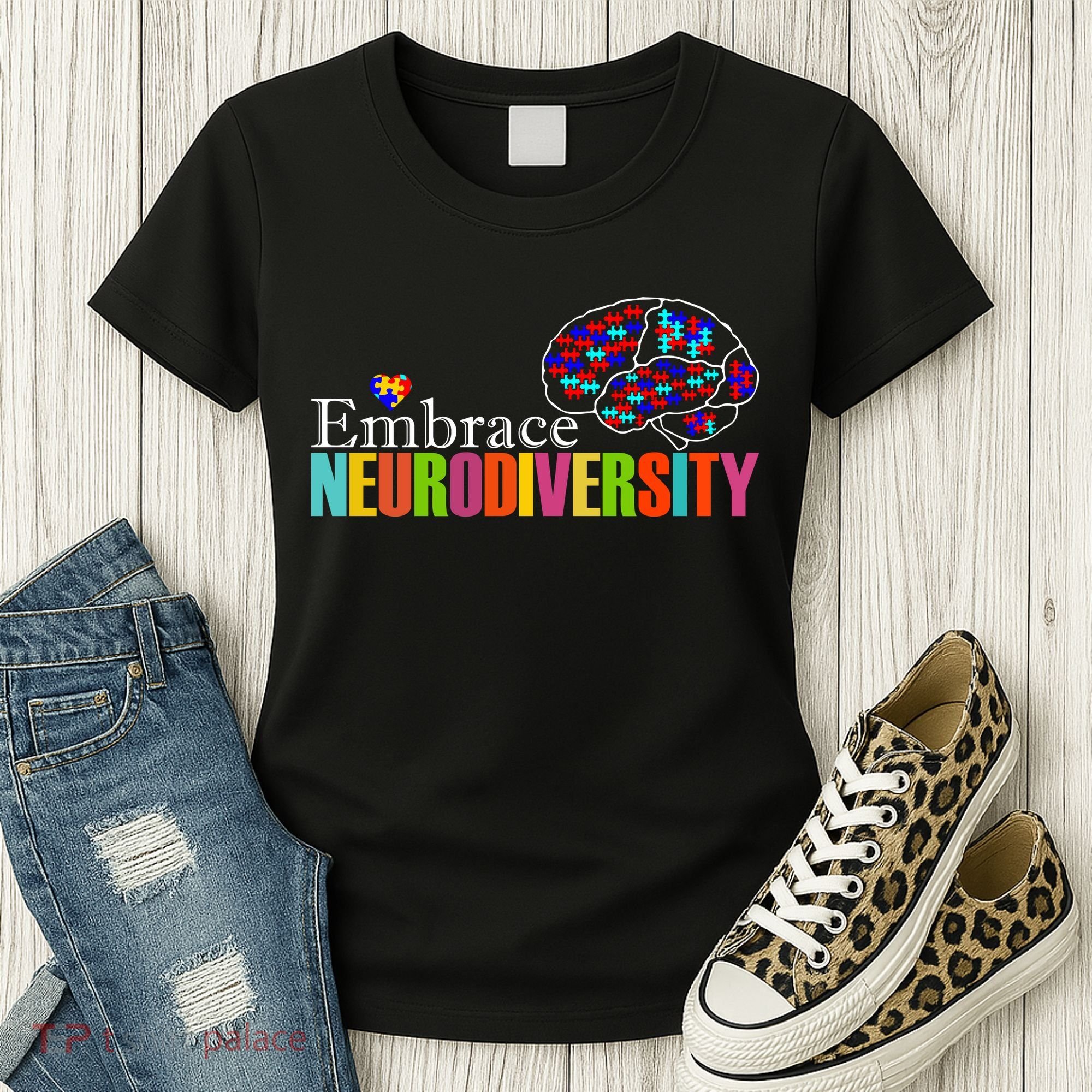 Embrace Neurodiversity Autism Awareness Month Women's T-Shirt