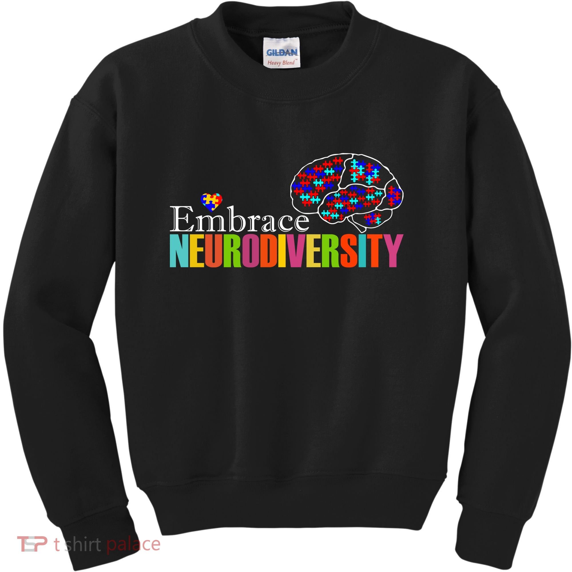 Embrace Neurodiversity Autism Awareness Month Kids Sweatshirt