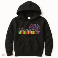 Embrace Neurodiversity Autism Awareness Month Kids Hoodie thumb 0