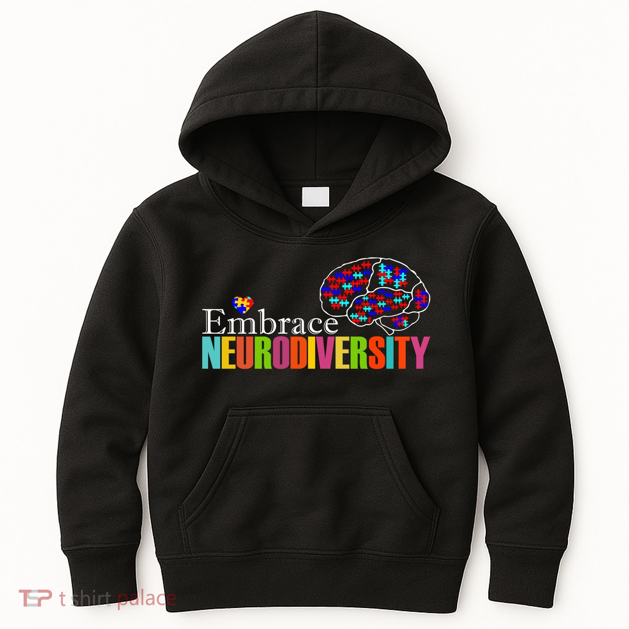 Embrace Neurodiversity Autism Awareness Month Kids Hoodie