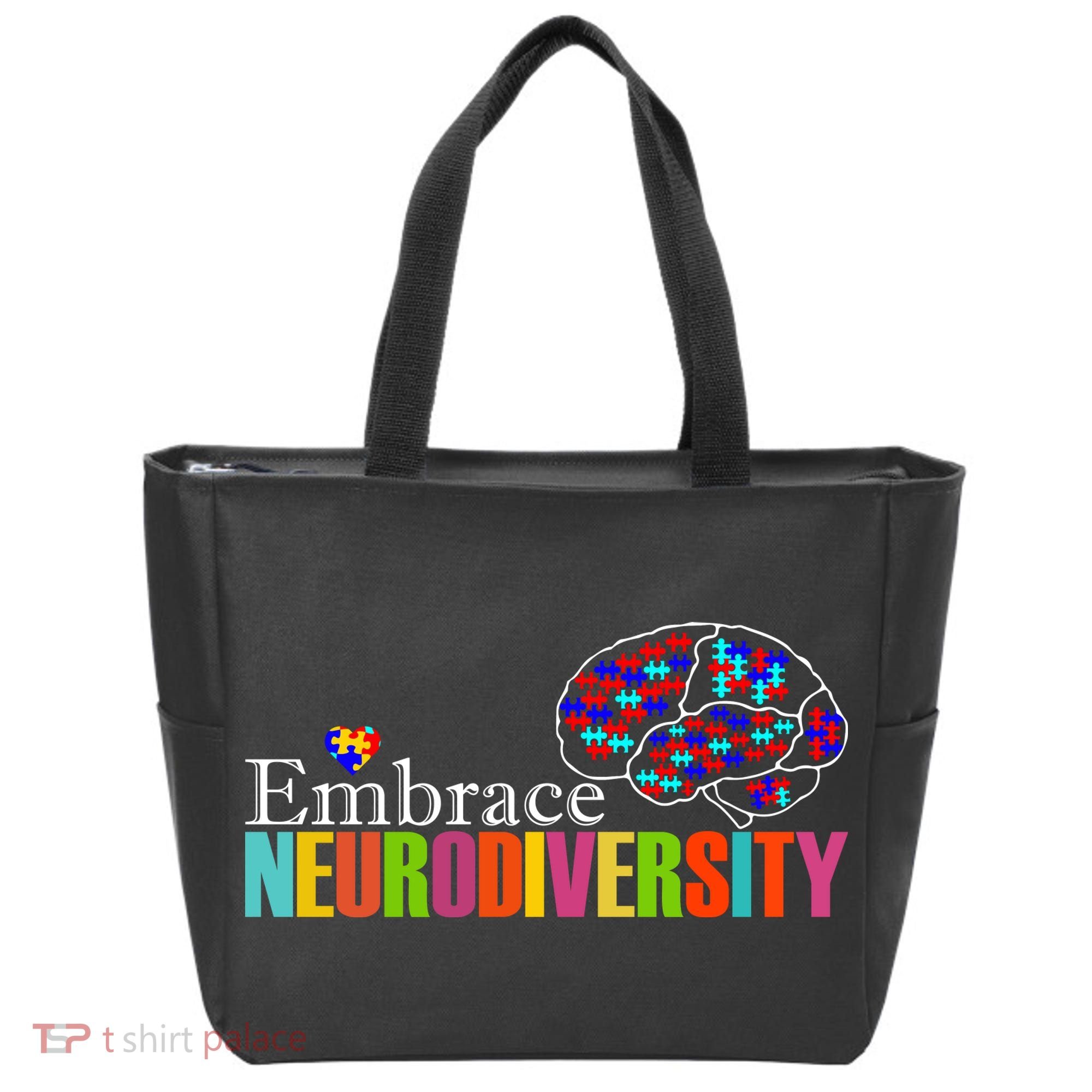 Embrace Neurodiversity Autism Awareness Month Tote Bag