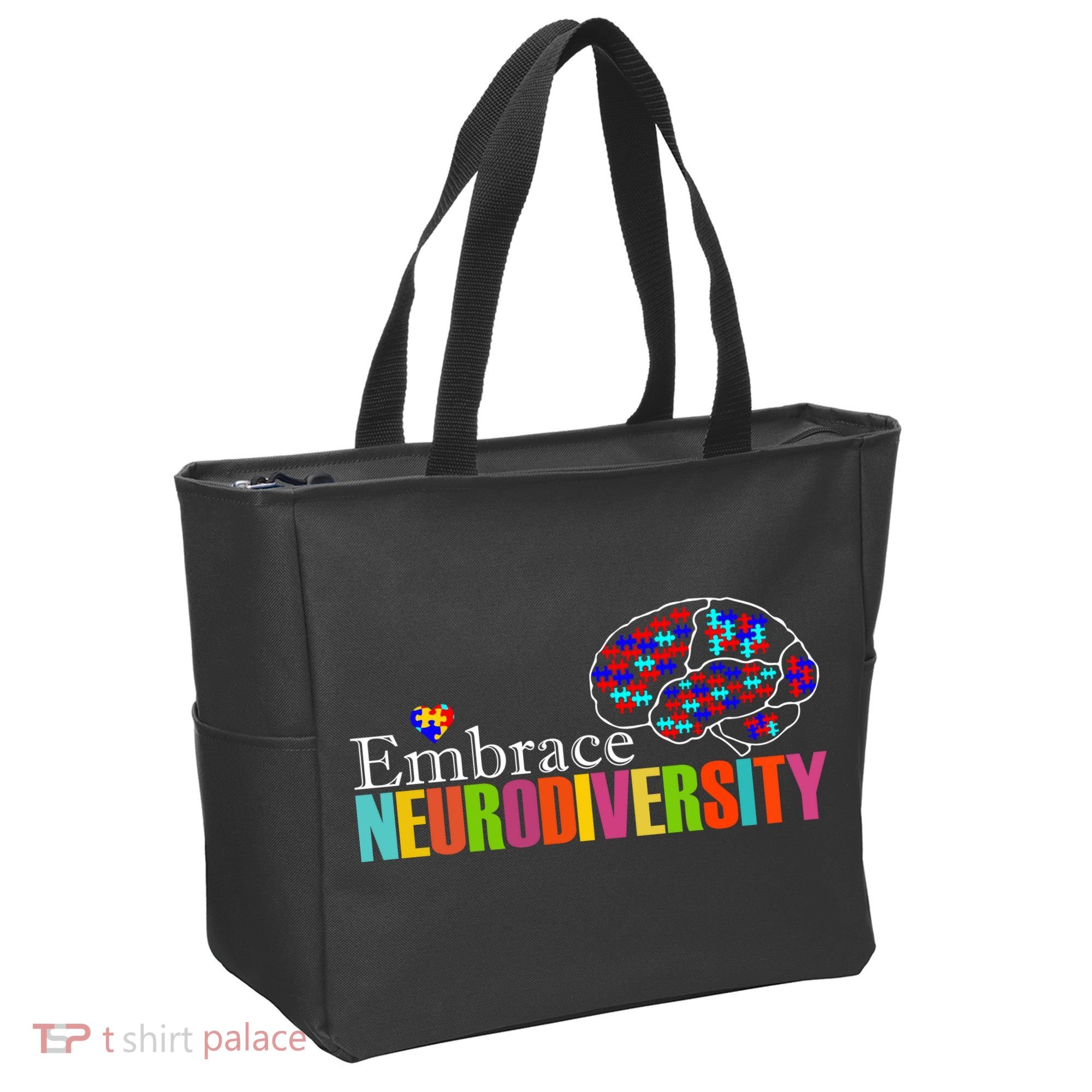 Embrace Neurodiversity Autism Awareness Month Tote Bag