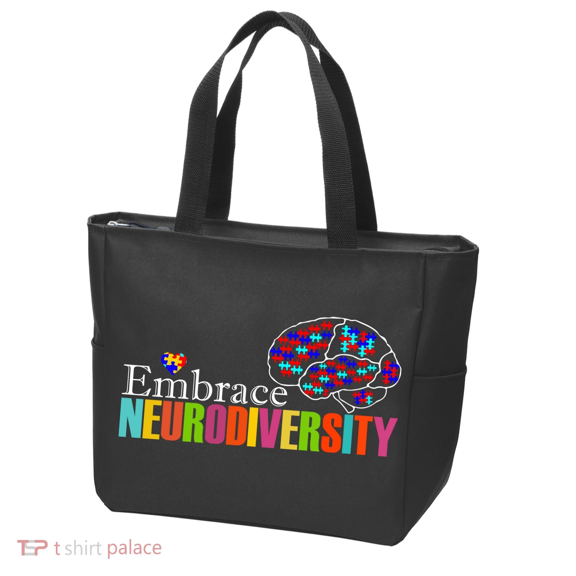 Embrace Neurodiversity Autism Awareness Month Tote Bag