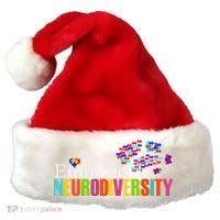 Embrace Neurodiversity Autism Awareness Month Santa Hat thumb 0