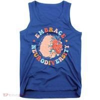 Embrace Neurodiversity Autism Awareness Neurodivergent Gift Tank Top thumb 0