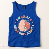 Embrace Neurodiversity Autism Awareness Neurodivergent Gift Tank Top thumb 2
