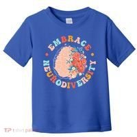 Embrace Neurodiversity Autism Awareness Neurodivergent Gift Toddler T-Shirt thumb 0