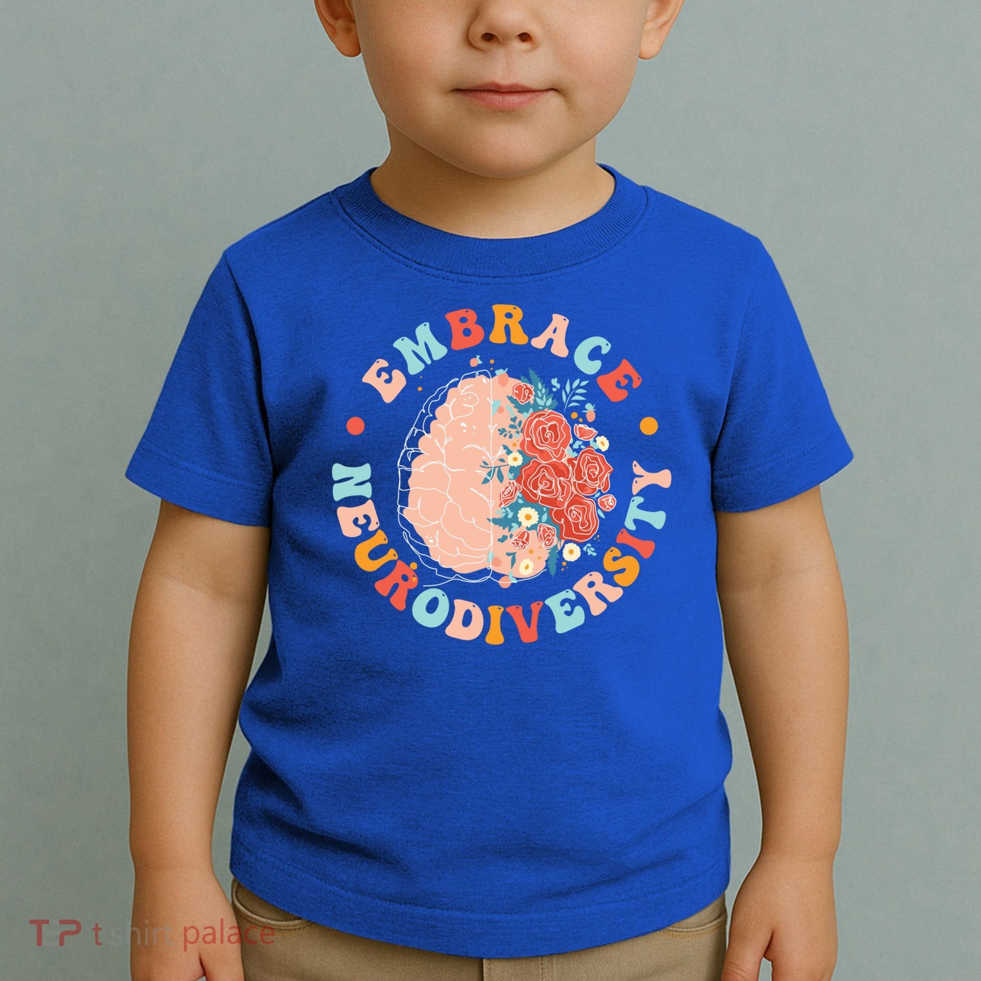 Embrace Neurodiversity Autism Awareness Neurodivergent Gift Toddler T-Shirt