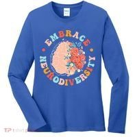 Embrace Neurodiversity Autism Awareness Neurodivergent Gift Women's Long Sleeve Shirt thumb 0