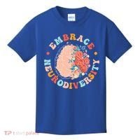 Embrace Neurodiversity Autism Awareness Neurodivergent Gift Kids T-Shirt thumb 0