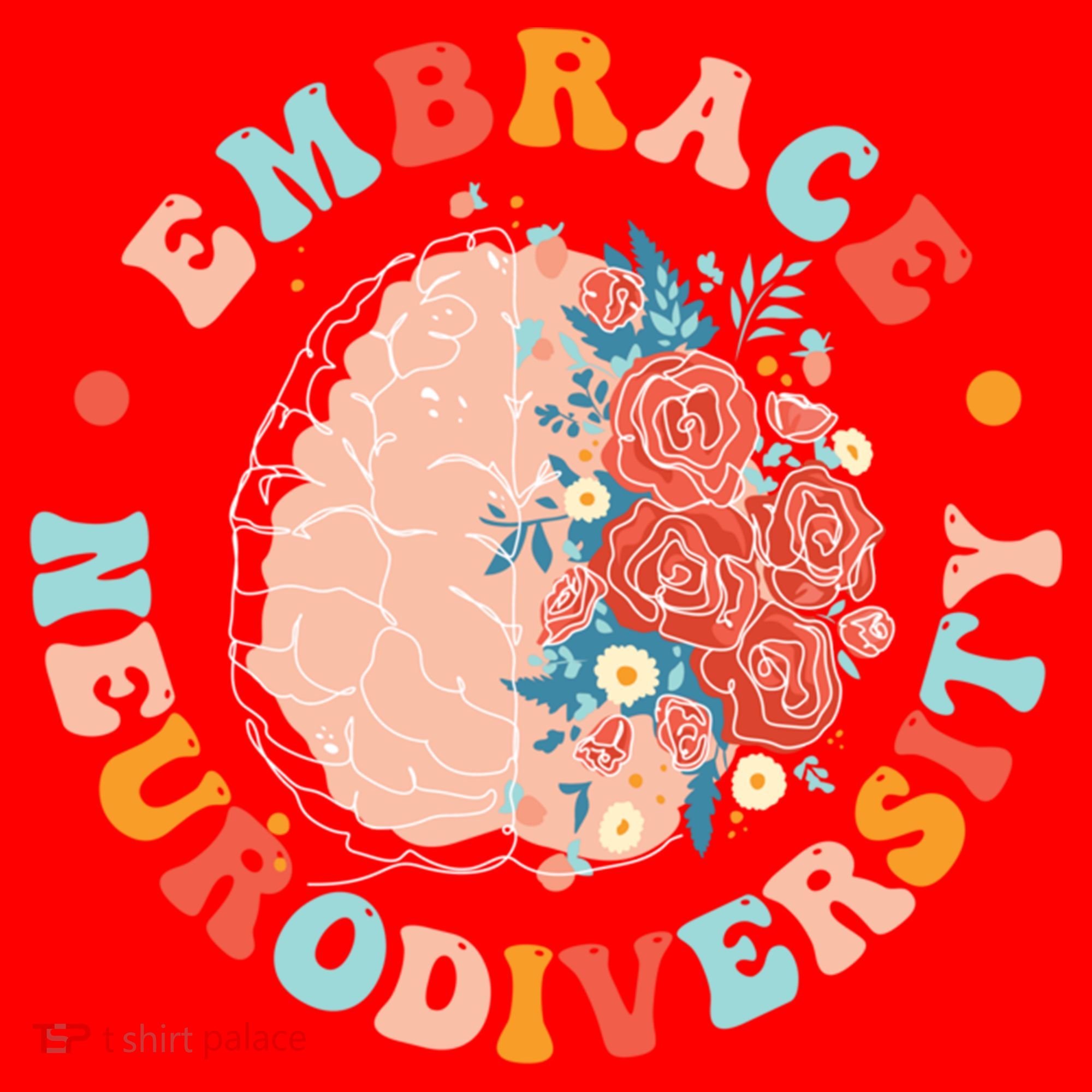 Embrace Neurodiversity Autism Awareness Neurodivergent Gift Santa Hat