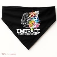 Embrace Neurodiversity Adhd Awareness USA-Made Doggie Bandana thumb 0