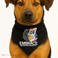 Embrace Neurodiversity Adhd Awareness USA-Made Doggie Bandana thumb 1