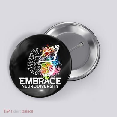 Embrace Neurodiversity Adhd Awareness Button