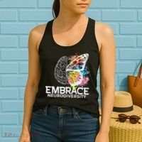 Embrace Neurodiversity Adhd Awareness Women's Tank Top thumb 2