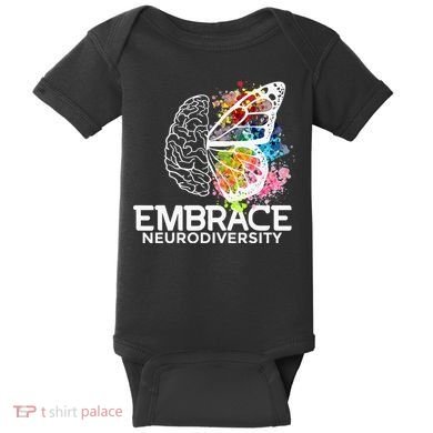 Embrace Neurodiversity Adhd Awareness Baby Bodysuit