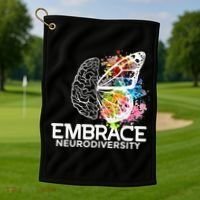 Embrace Neurodiversity Adhd Awareness Golf Towel thumb 1